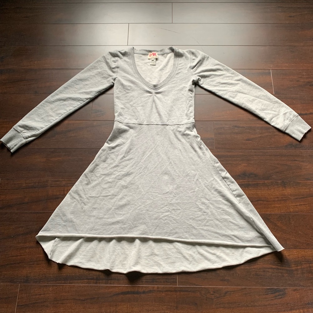 gray size 4 “Love from Ya-Ya” Sweatshirt Dress